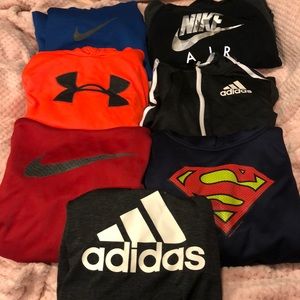 7 boys hoodies, all name brands! GREAT DEAL